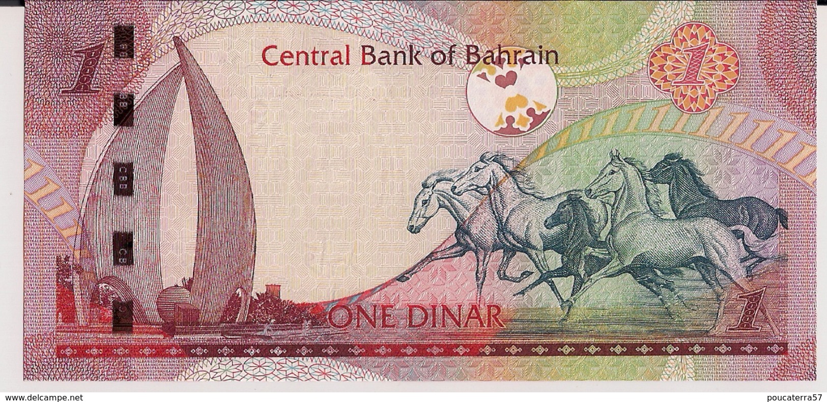 BAHRAIN=2007   1  DINAR   P-26   UNC - Bahrein