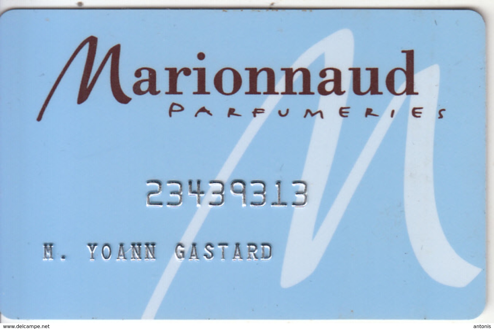 FRANCE - Marionnaud Parfumeries, Member Card, Used - Other & Unclassified