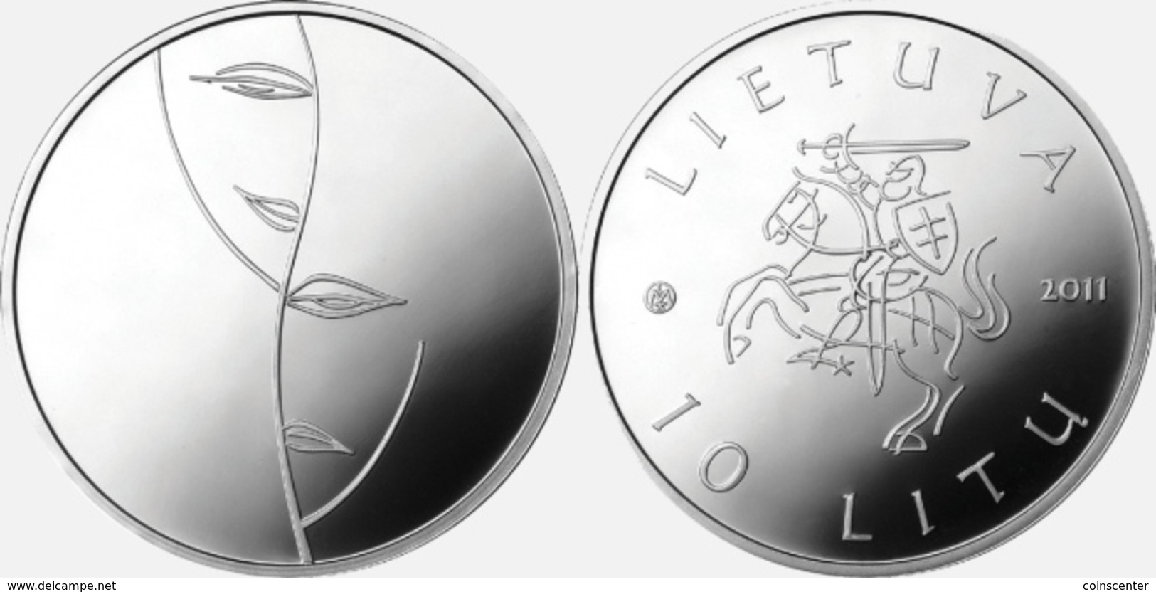 Lithuania 10 Litu 2011 Silver "Dedicated To THEATRE" PROOF - Lithuania