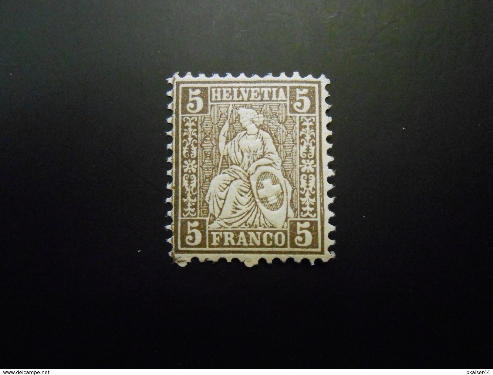 CH ZNr.45/45.2.06/x.1.04/x.1.08/x.1.11 - 5C**/MNH - Sitz. Helvetia 1881 - ABART - Z Kat. Spez. CHF 31.00 - Neufs