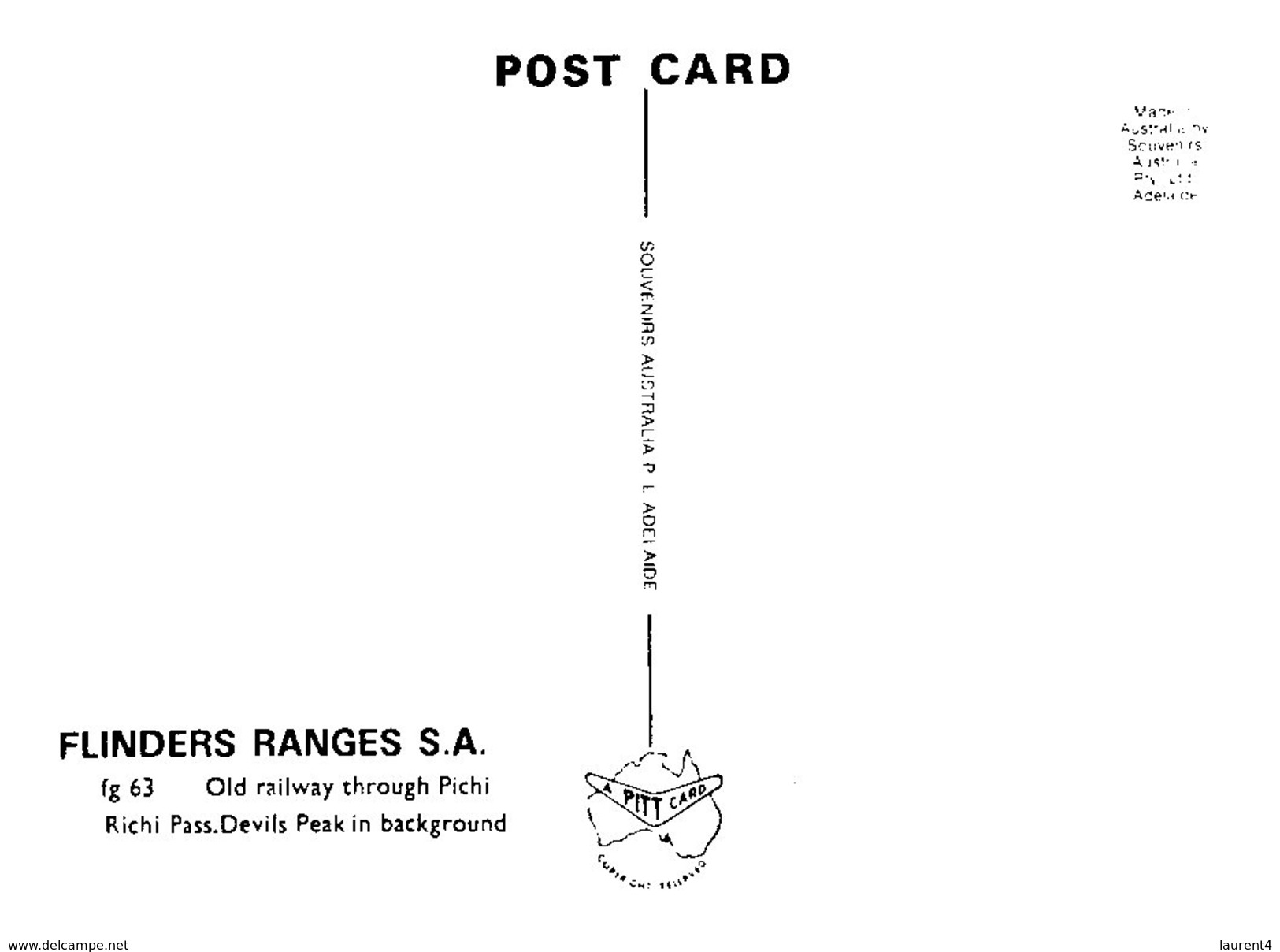 ((505) Australia - SA - Flinders Ranges Pitchi Richi Old Railway Line - Flinders Ranges