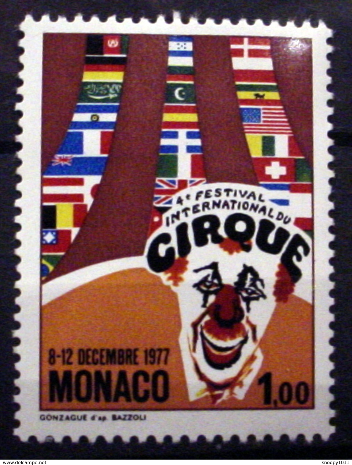 MONACO # 1087. 1fr, 4th Internationmal Circus Festival. MNH (**) - Unused Stamps