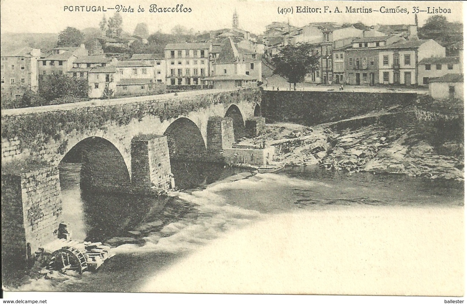 BARCELOS - Portugal - Vista De Barcellos (Ed. F. A. Martins Nº 490) - Braga