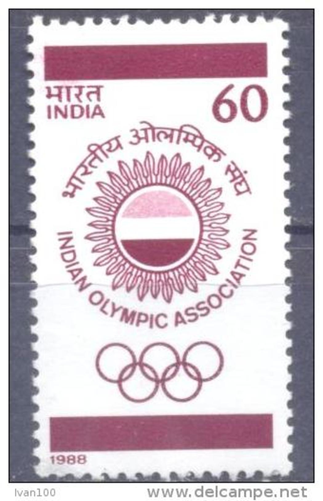 1988. India, Indian Olympic Assotiation, 1v, Mint/** - Nuovi