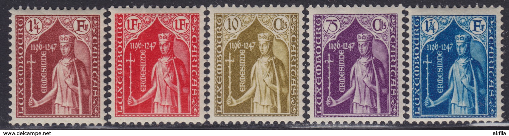 Luxembourg 1932 Child Care - Perforation 12½, MNH (**) Michel 245-249 - Neufs