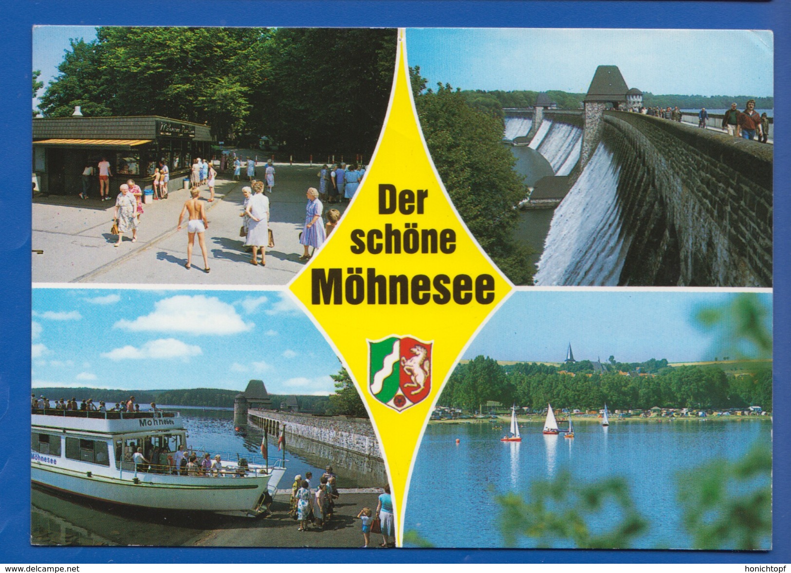 Deutschland; Möhnesee; Multibildkarte - Möhnetalsperre