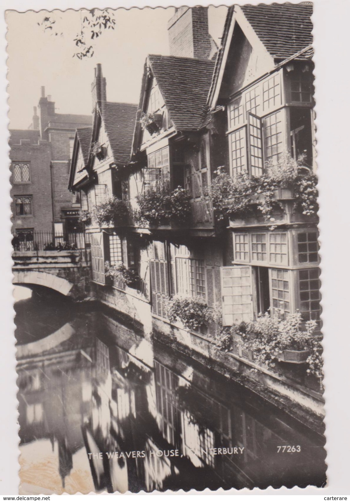 CARTE PHOTO, ROYAUME-UNI,ANGLETERRE,ENGLAND,united Kingdom,KENT,CANTERBURY,CANTORBERY,WEAVERS HOUSE - Canterbury