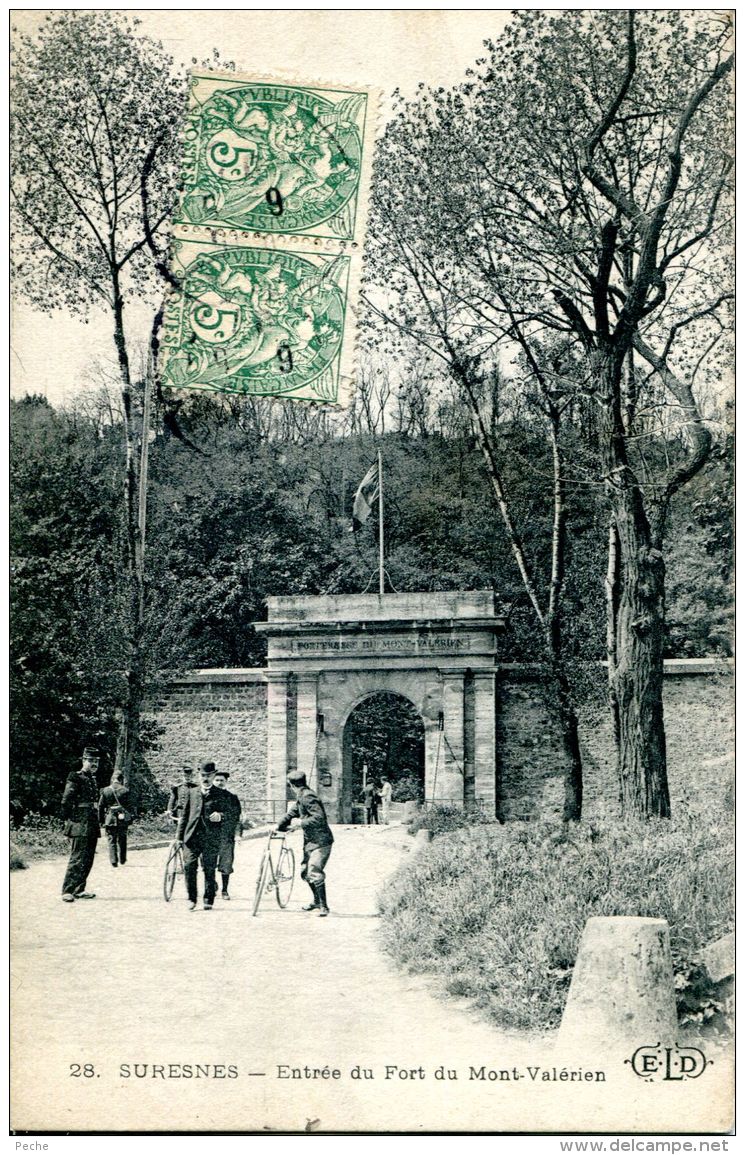 N°50956 -cpa Suresnes -entrée Du Fort Du Mont Valérien- - Mont Valerien