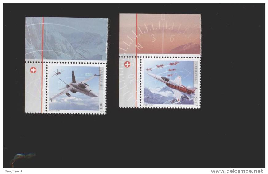 Schweiz  ** 2328-2329 Luftwaffe  Neuheiten März 2014 - Unused Stamps