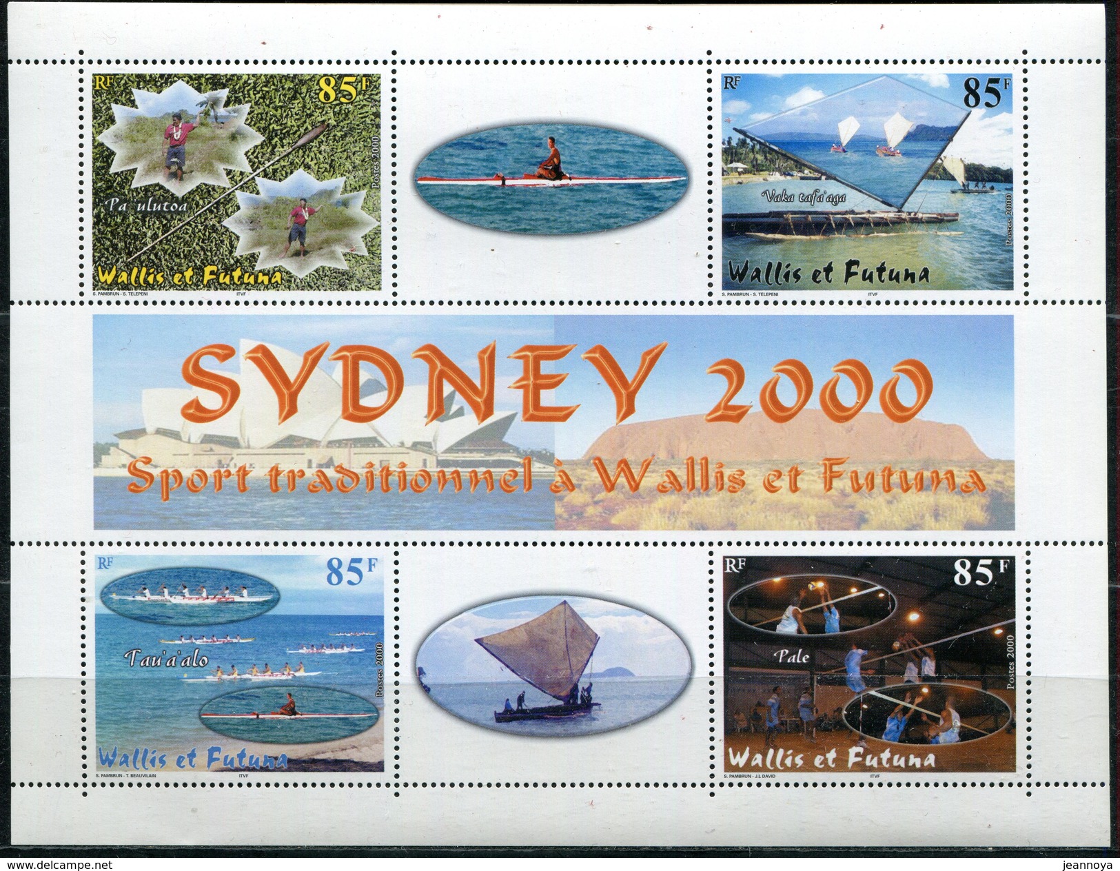 WALLIS ET FUTUNA - BLOC FEUILLET N° 9 * * - J.O. SYDNEY 2000 - LUXE - Hojas Y Bloques