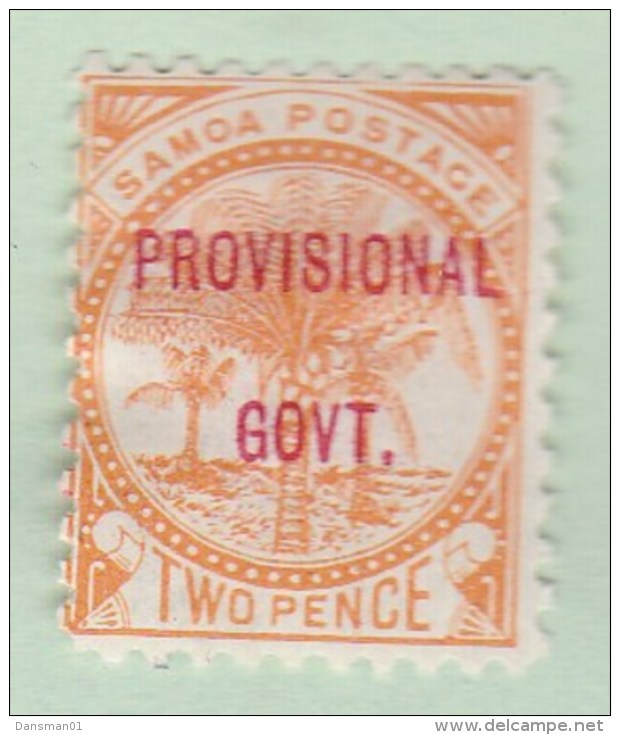 Western Samoa 1899 "Provisional GovT" SG 90 Mint Hinged - Samoa