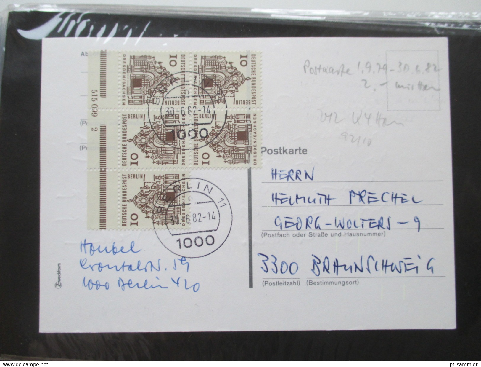 Berlin FDC / Bedarf 1953 - 1991 Fast alles portogerecht + Berlin Stempel! Kehrdrucke / HAN / Paare Sehr spannend! 88 stk