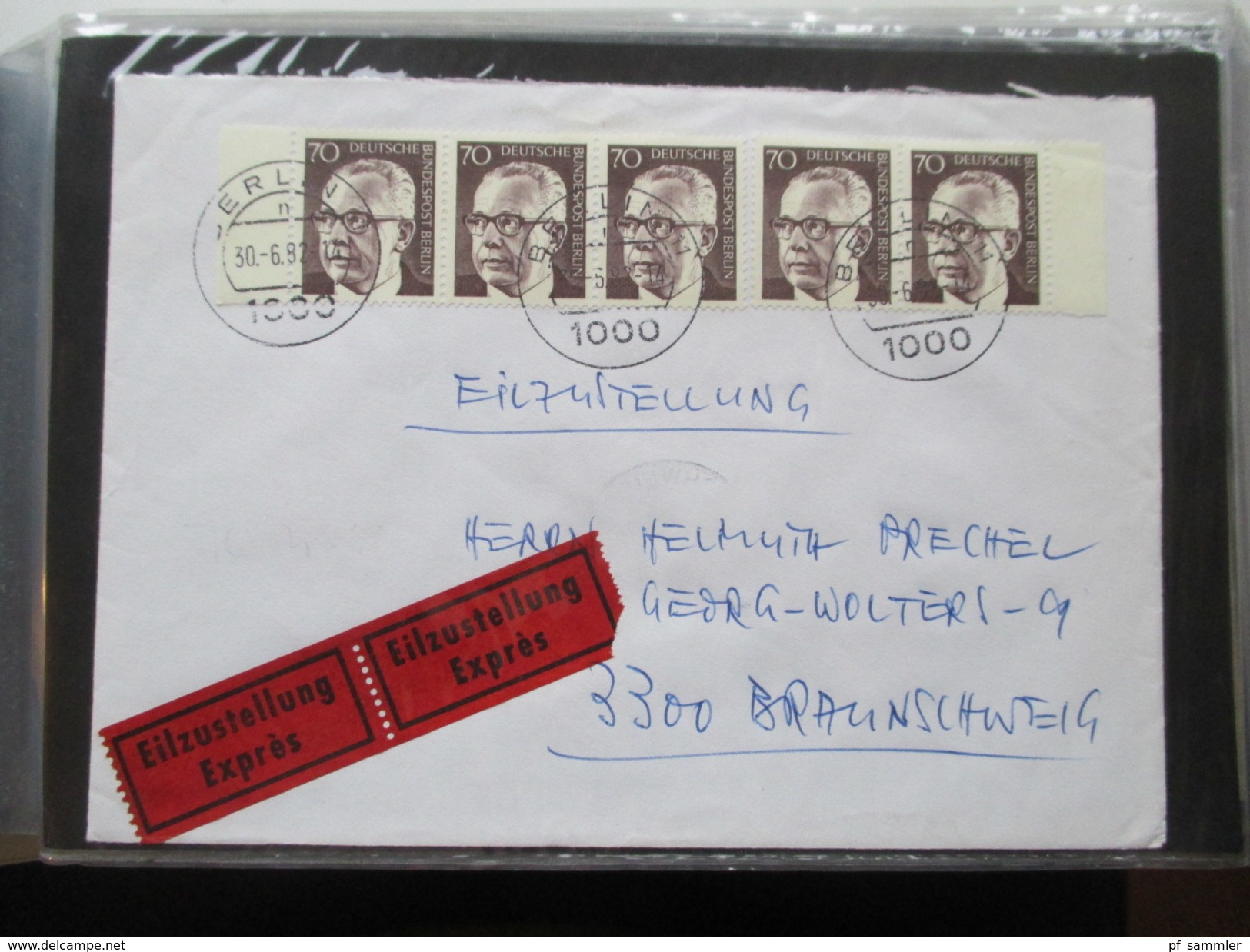 Berlin FDC / Bedarf 1953 - 1991 Fast alles portogerecht + Berlin Stempel! Kehrdrucke / HAN / Paare Sehr spannend! 88 stk