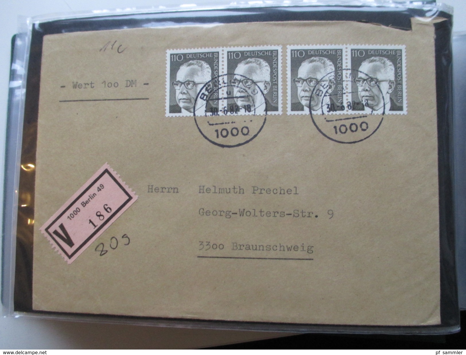 Berlin FDC / Bedarf 1953 - 1991 Fast alles portogerecht + Berlin Stempel! Kehrdrucke / HAN / Paare Sehr spannend! 88 stk