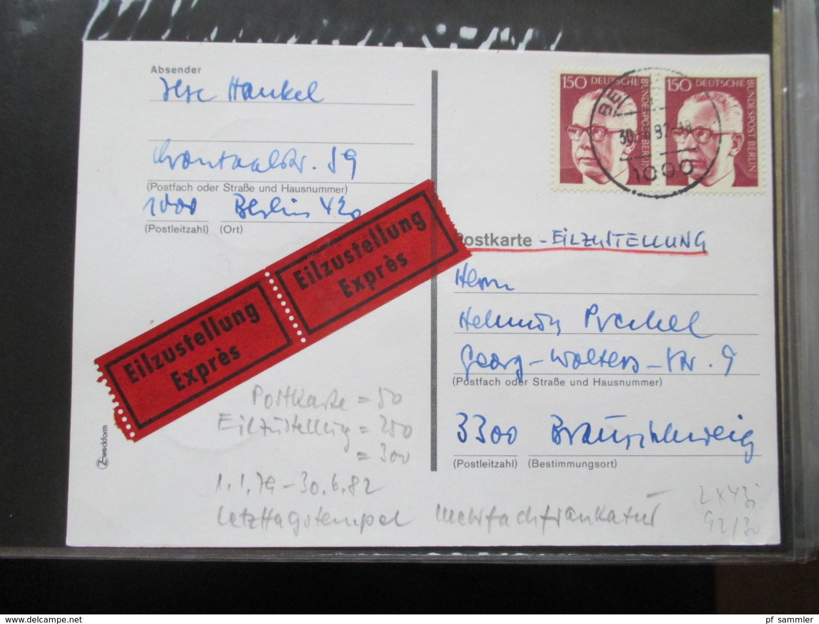 Berlin FDC / Bedarf 1953 - 1991 Fast alles portogerecht + Berlin Stempel! Kehrdrucke / HAN / Paare Sehr spannend! 88 stk