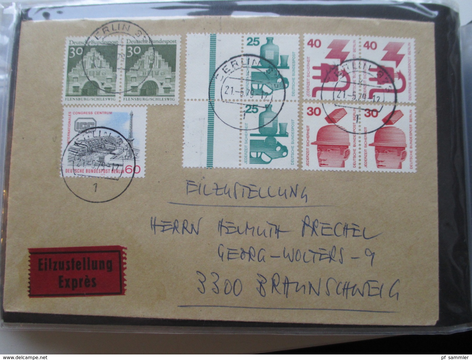 Berlin FDC / Bedarf 1953 - 1991 Fast alles portogerecht + Berlin Stempel! Kehrdrucke / HAN / Paare Sehr spannend! 88 stk