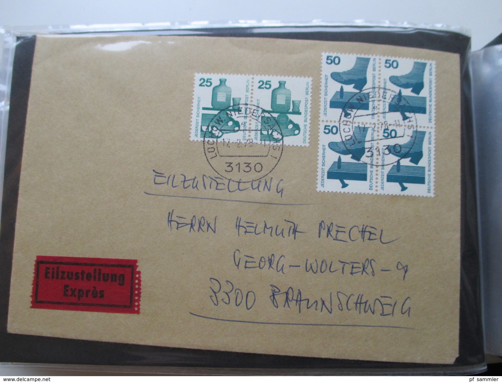 Berlin FDC / Bedarf 1953 - 1991 Fast alles portogerecht + Berlin Stempel! Kehrdrucke / HAN / Paare Sehr spannend! 88 stk