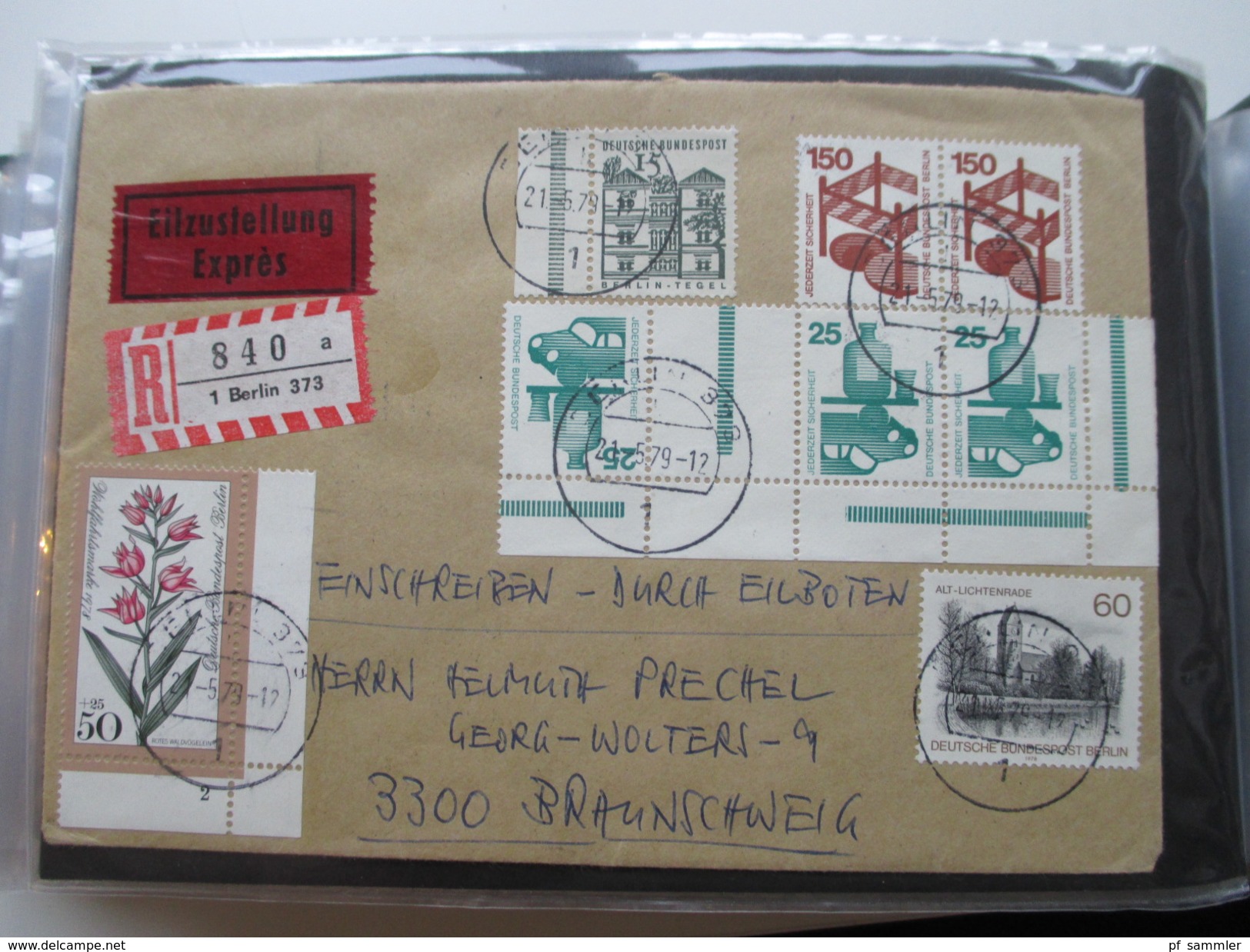 Berlin FDC / Bedarf 1953 - 1991 Fast alles portogerecht + Berlin Stempel! Kehrdrucke / HAN / Paare Sehr spannend! 88 stk