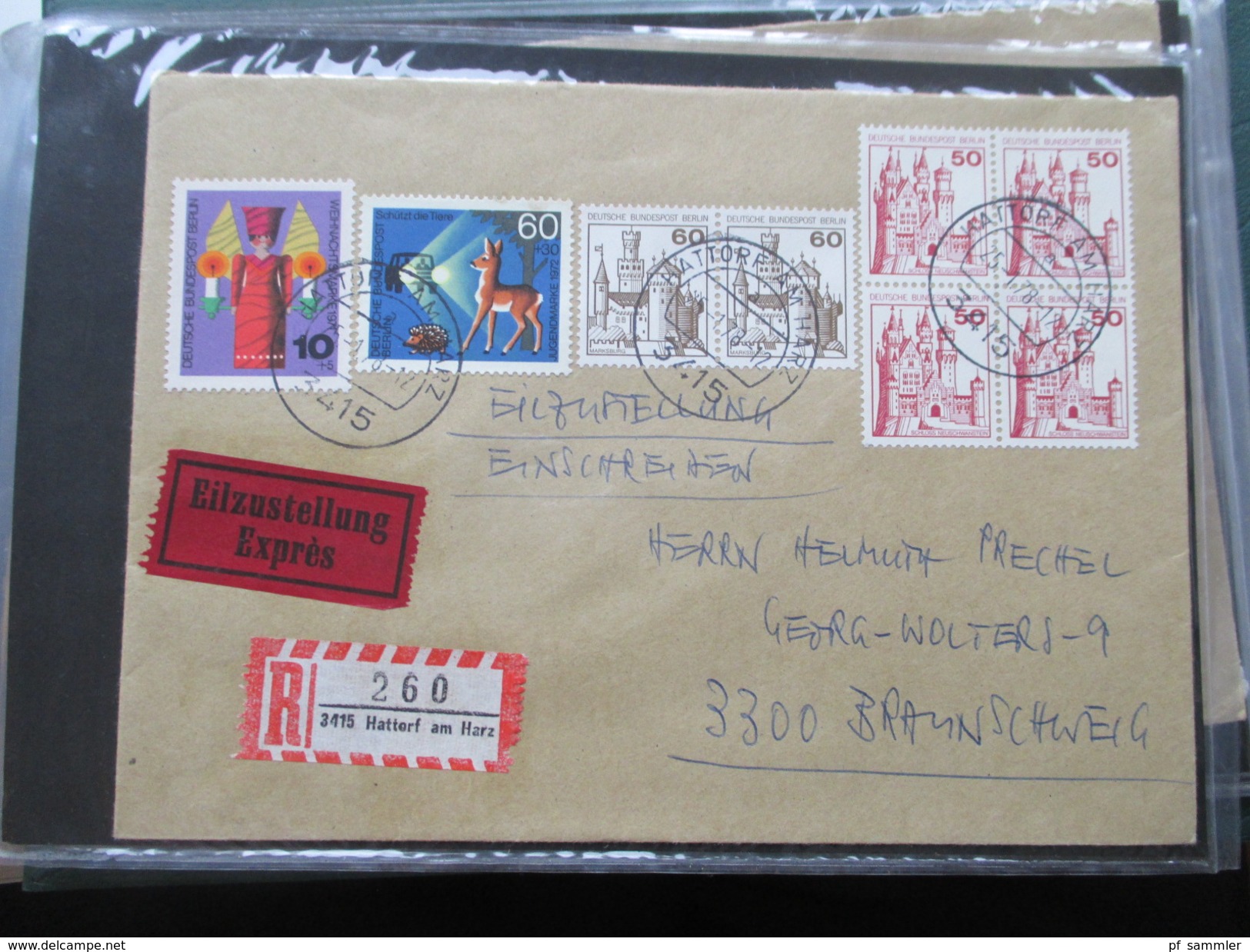 Berlin FDC / Bedarf 1953 - 1991 Fast alles portogerecht + Berlin Stempel! Kehrdrucke / HAN / Paare Sehr spannend! 88 stk