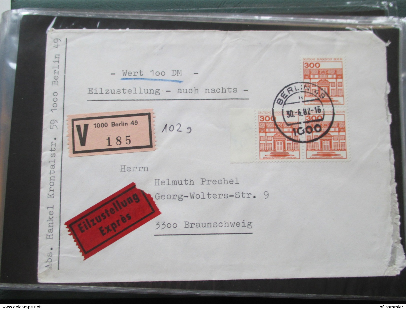 Berlin FDC / Bedarf 1953 - 1991 Fast alles portogerecht + Berlin Stempel! Kehrdrucke / HAN / Paare Sehr spannend! 88 stk