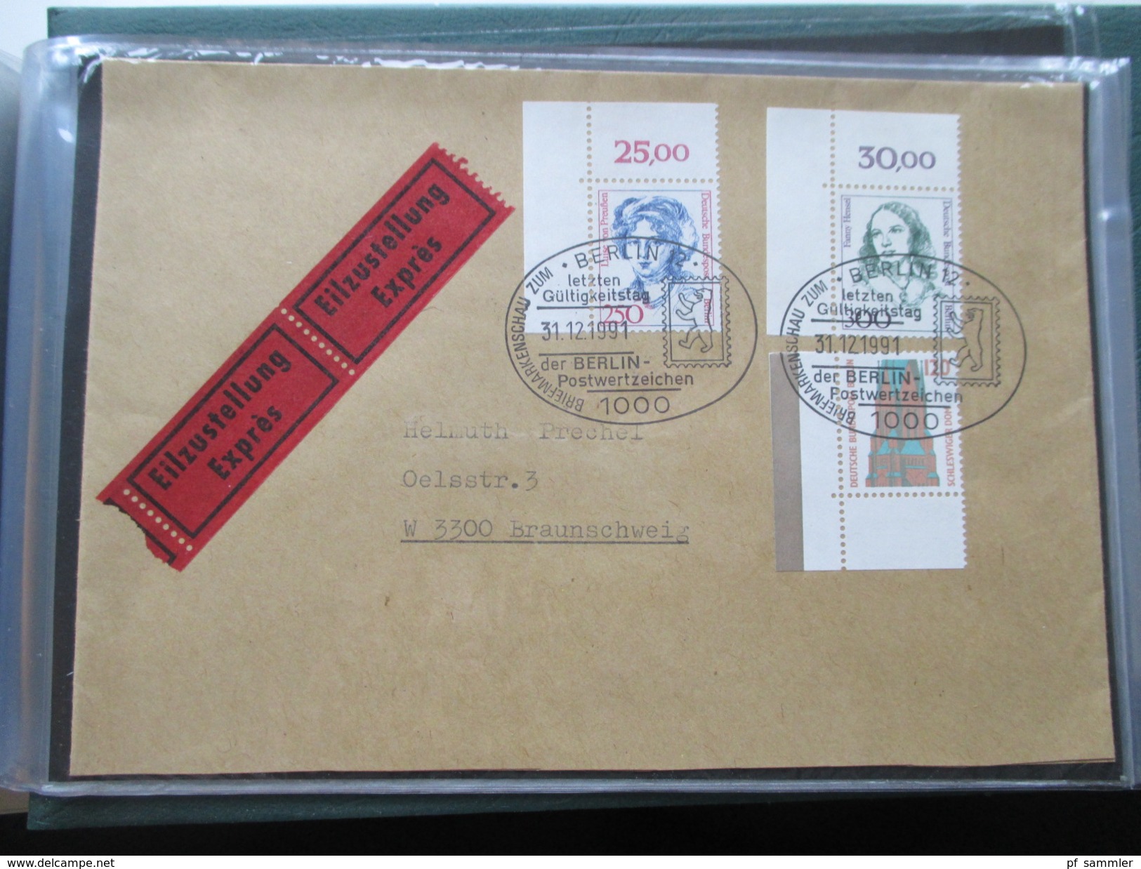 Berlin FDC / Bedarf 1953 - 1991 Fast alles portogerecht + Berlin Stempel! Kehrdrucke / HAN / Paare Sehr spannend! 88 stk