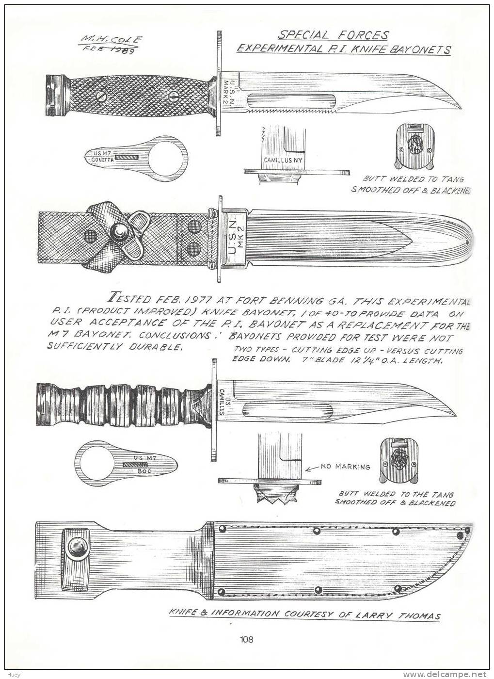 CD "U.S Military Knives Bayonets & Machetes" Tome IV