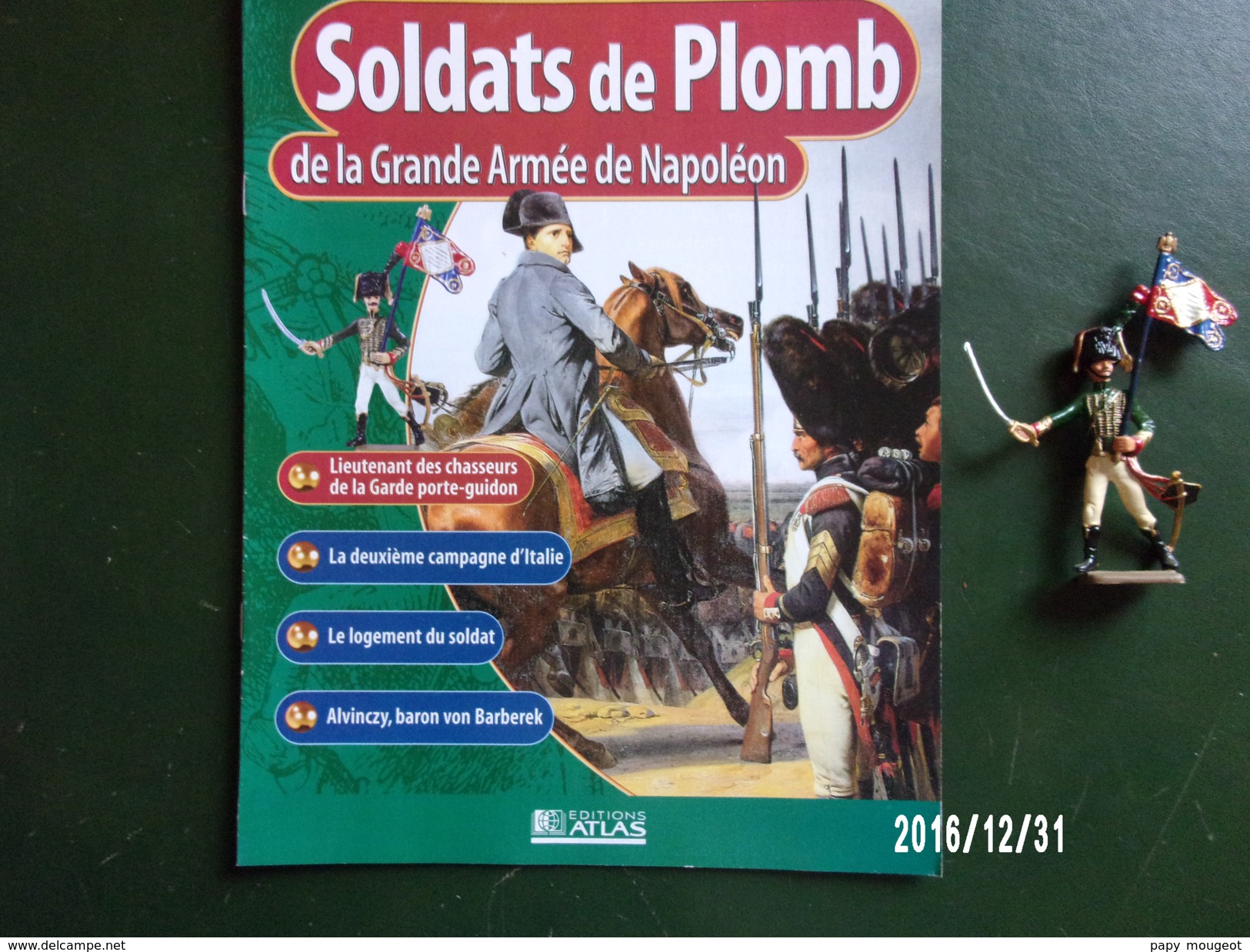 Porte Drapeau - Soldats De Plomb De La Grande Armée De Napoléon - Soldats De Plomb