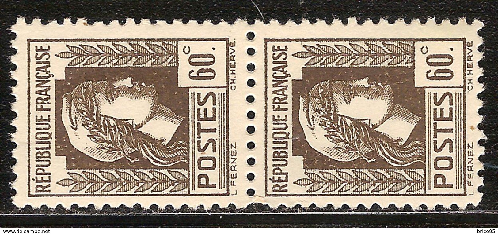 France Variété  N° 634 ** "R" De Française Timbre Du Haut - Ungebraucht