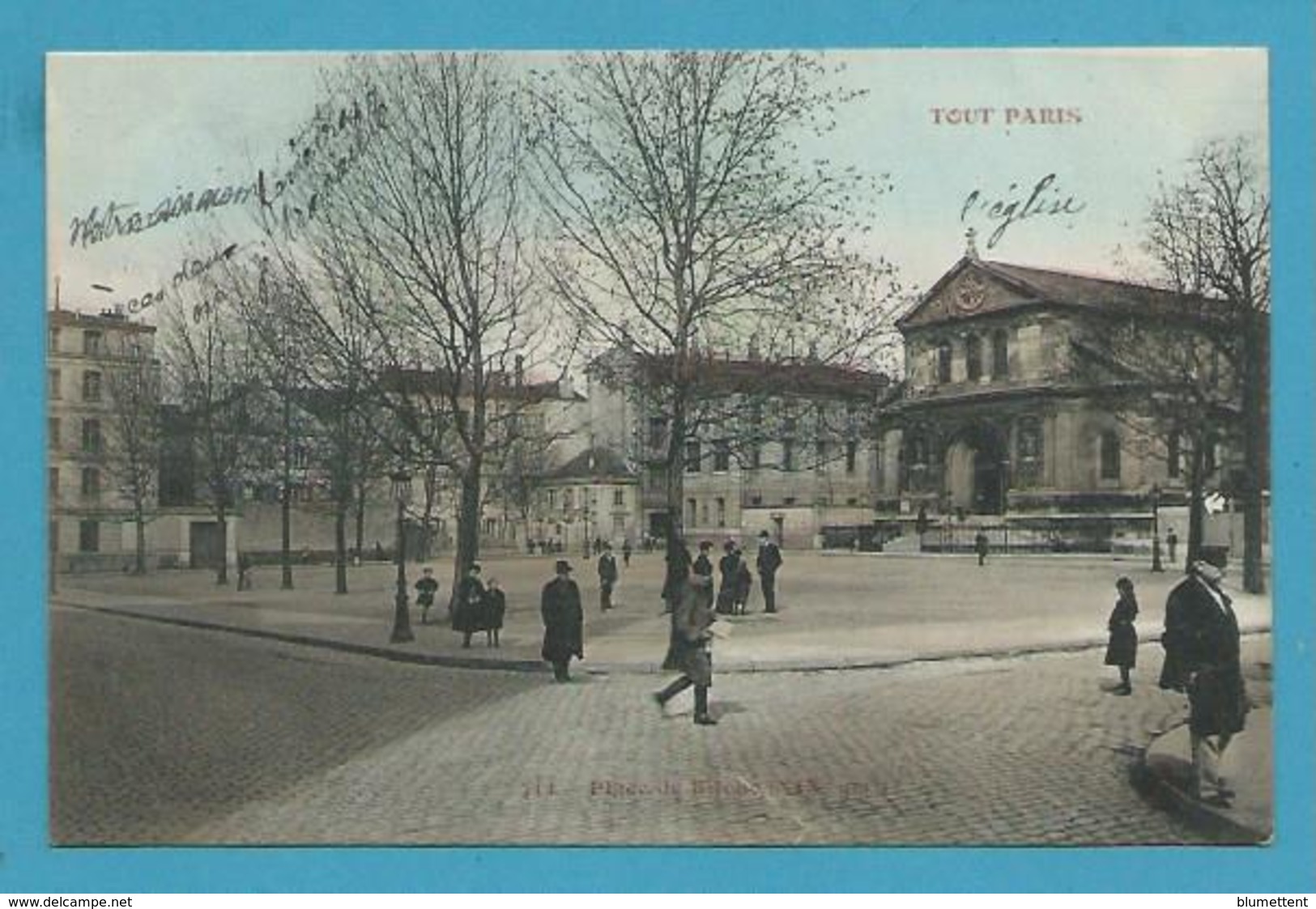 CPA 713 - TOUT PARIS Place De Bilcho (XIXème) Ed. FLEURY - Arrondissement: 19
