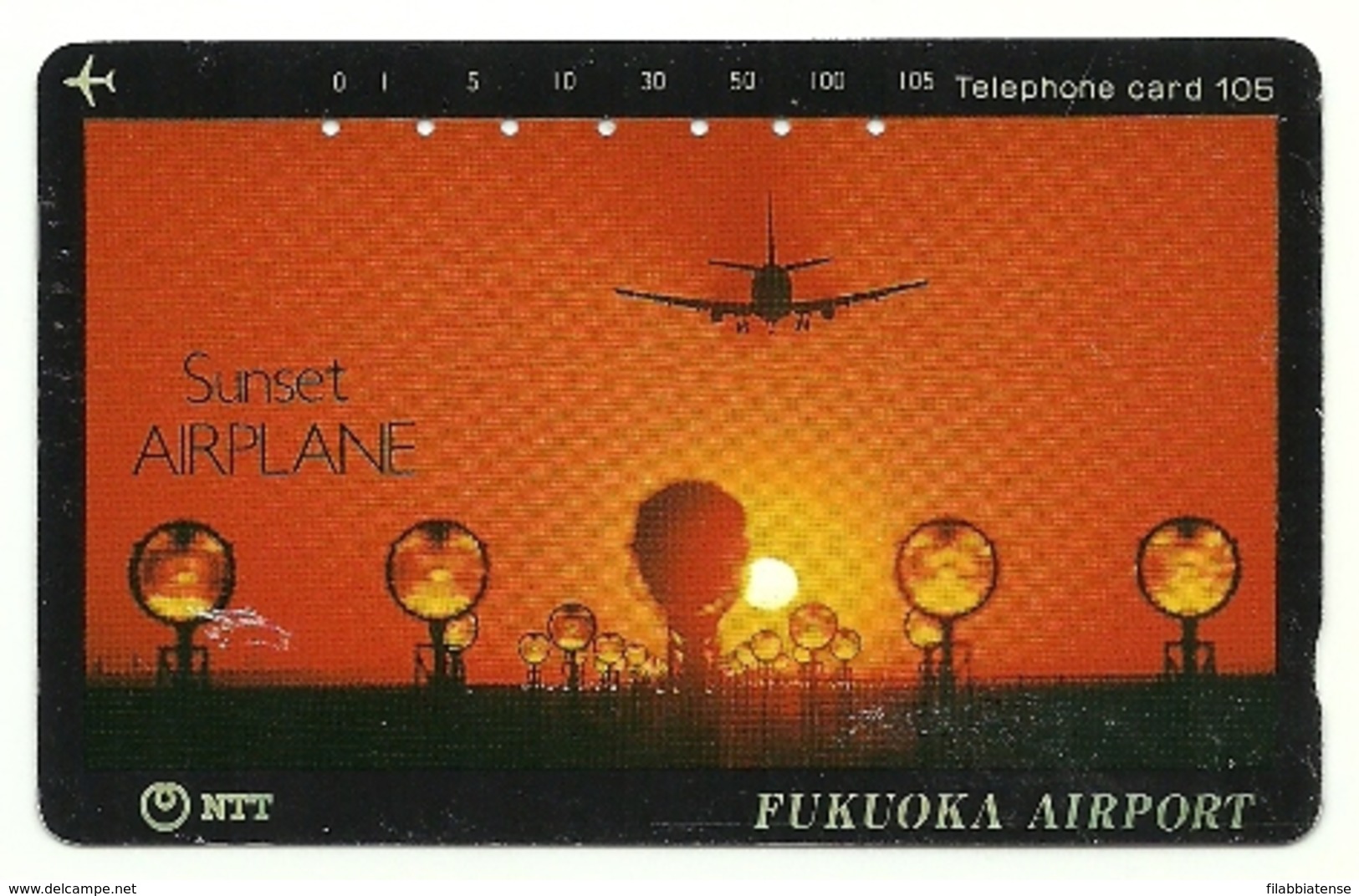 Giappone - Tessera Telefonica Da 105 Units T196 - NTT - Airplanes
