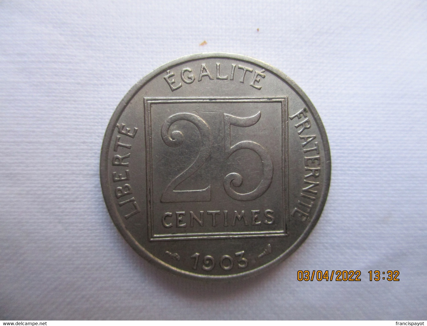 25 Centimes Patey 1903 - 25 Centimes