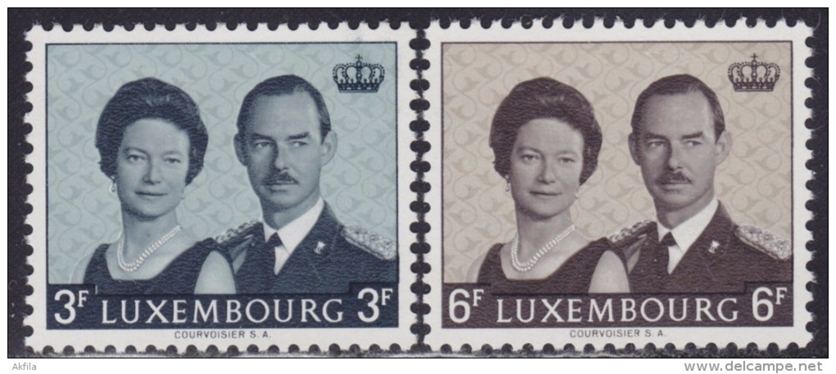 Luxembourg 1964 Throne Ascension Of Grand Duke Jean, MNH (**) Michel 701-702 - Neufs