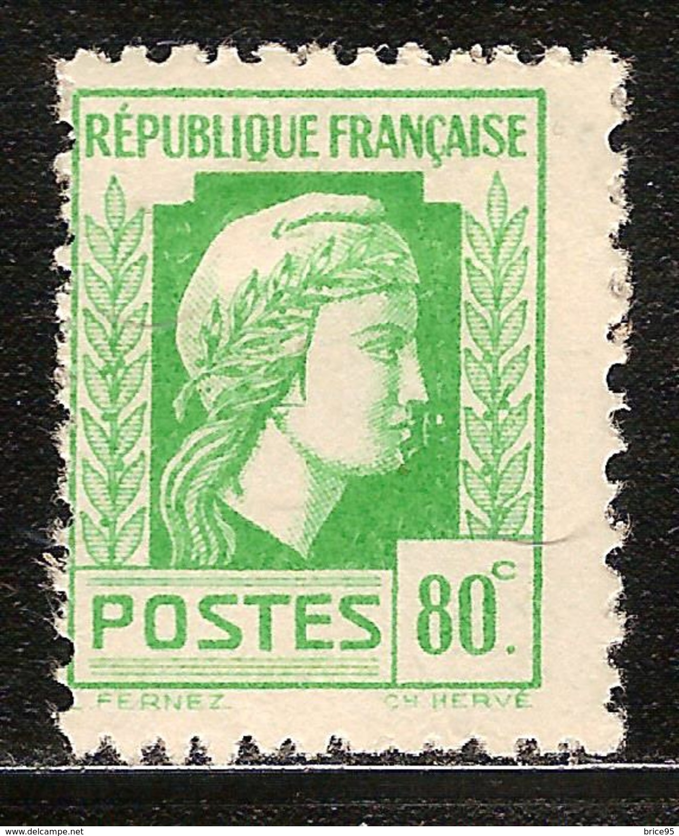 France Variété N° 636 * Tâche Blanche Devant Visage - Neufs