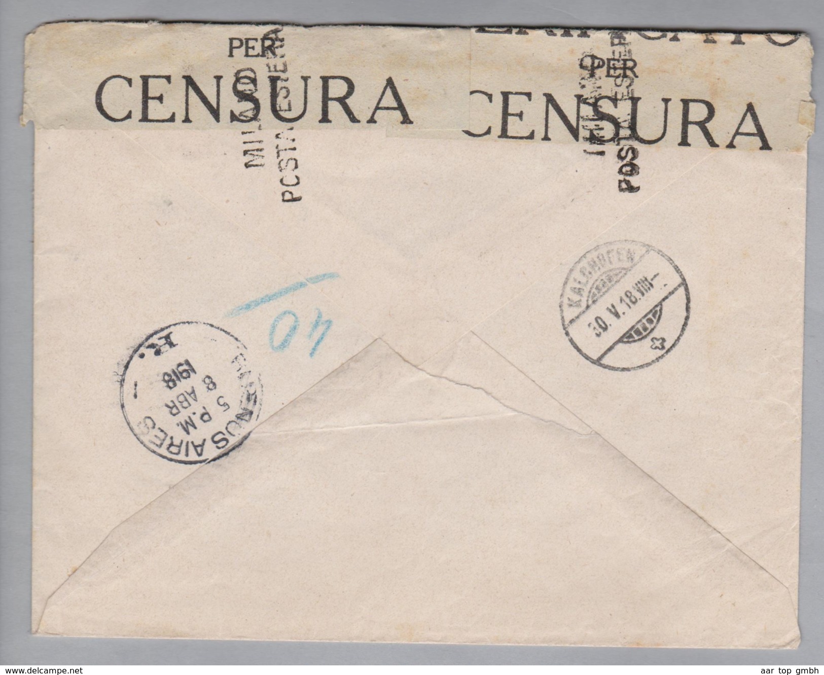 Paraguay 1918-04-04 Asuncion R-Zensurbrief Nach Rüegsau Bern CH - Paraguay