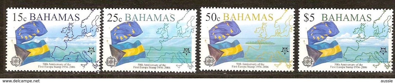 Bahamas 2005 Yvertn° 1213-1216 *** MNH Cote 17 Euro 50 Ans Europa 50 Jaar - Bahamas (1973-...)