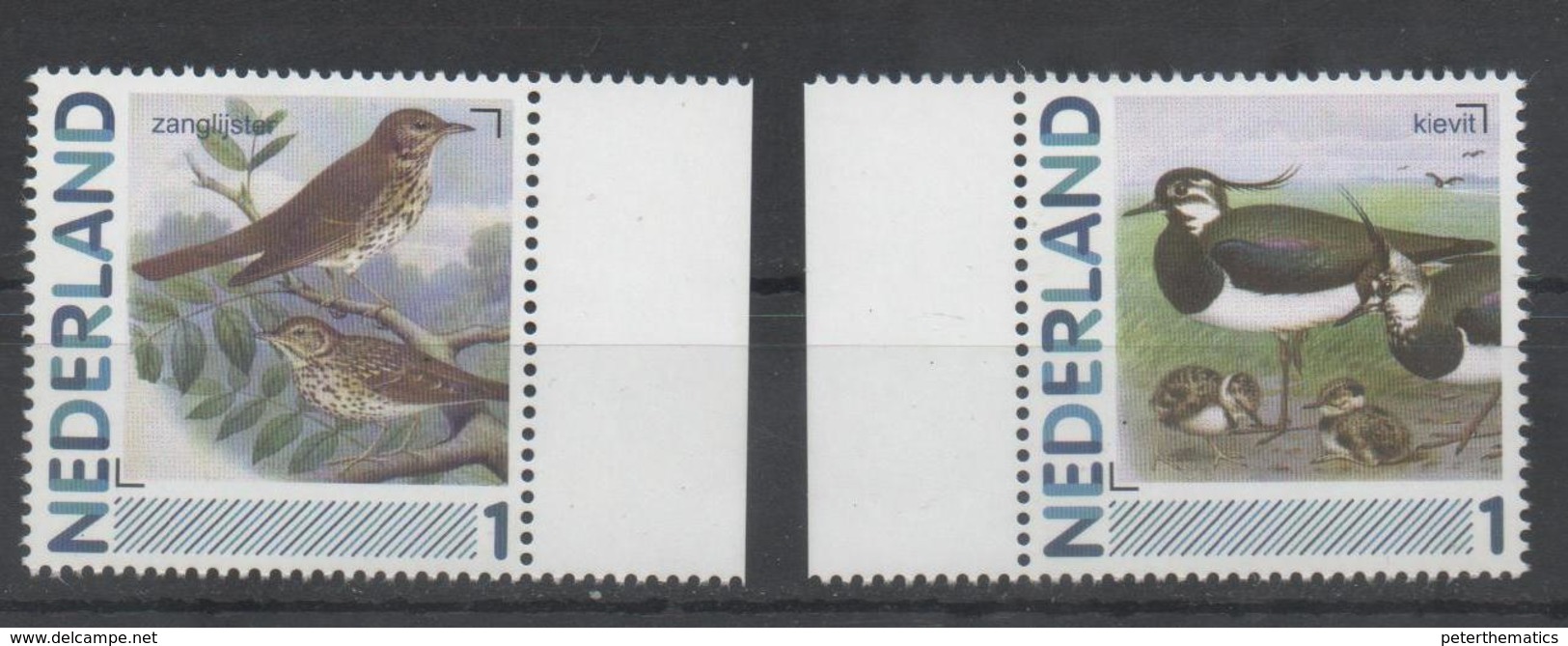 NETHERLANDS, MNH, PERSONALIZED STAMPS, BIRDS , 2v - Other & Unclassified