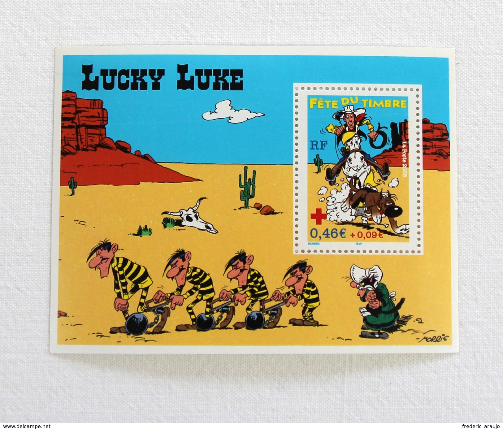 Bloc-feuillet 1 Timbre "Fête Du Timbre - Lucky Luke" - Comics