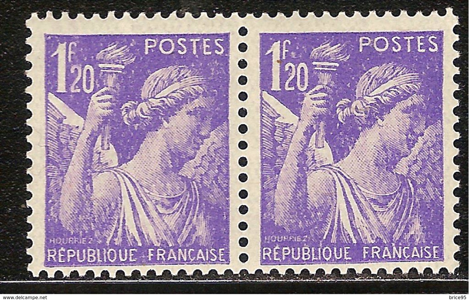 France Variété N° 651 ** Point Après F Du Timbre De Droite - Nuovi