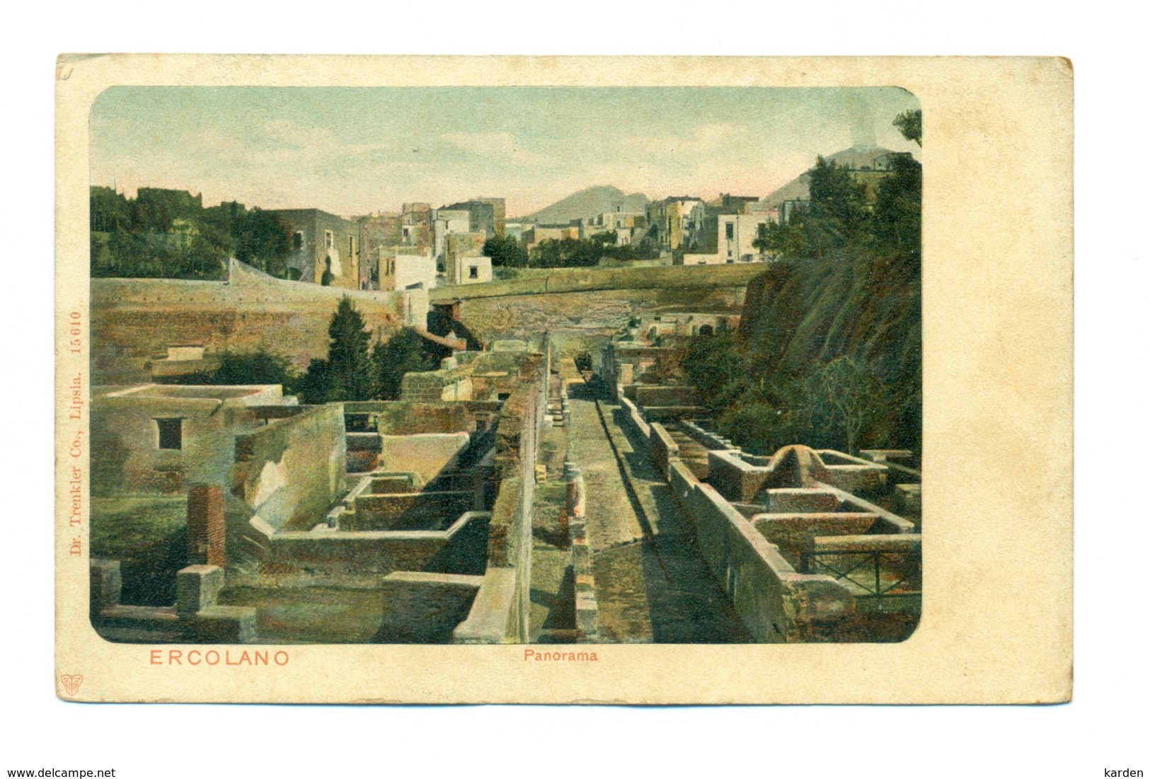 Italië Ercolano Panorama - Ercolano