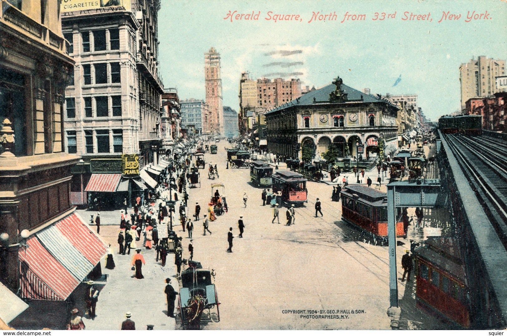 Herald Square, North From 33th Street, Trams - Andere & Zonder Classificatie