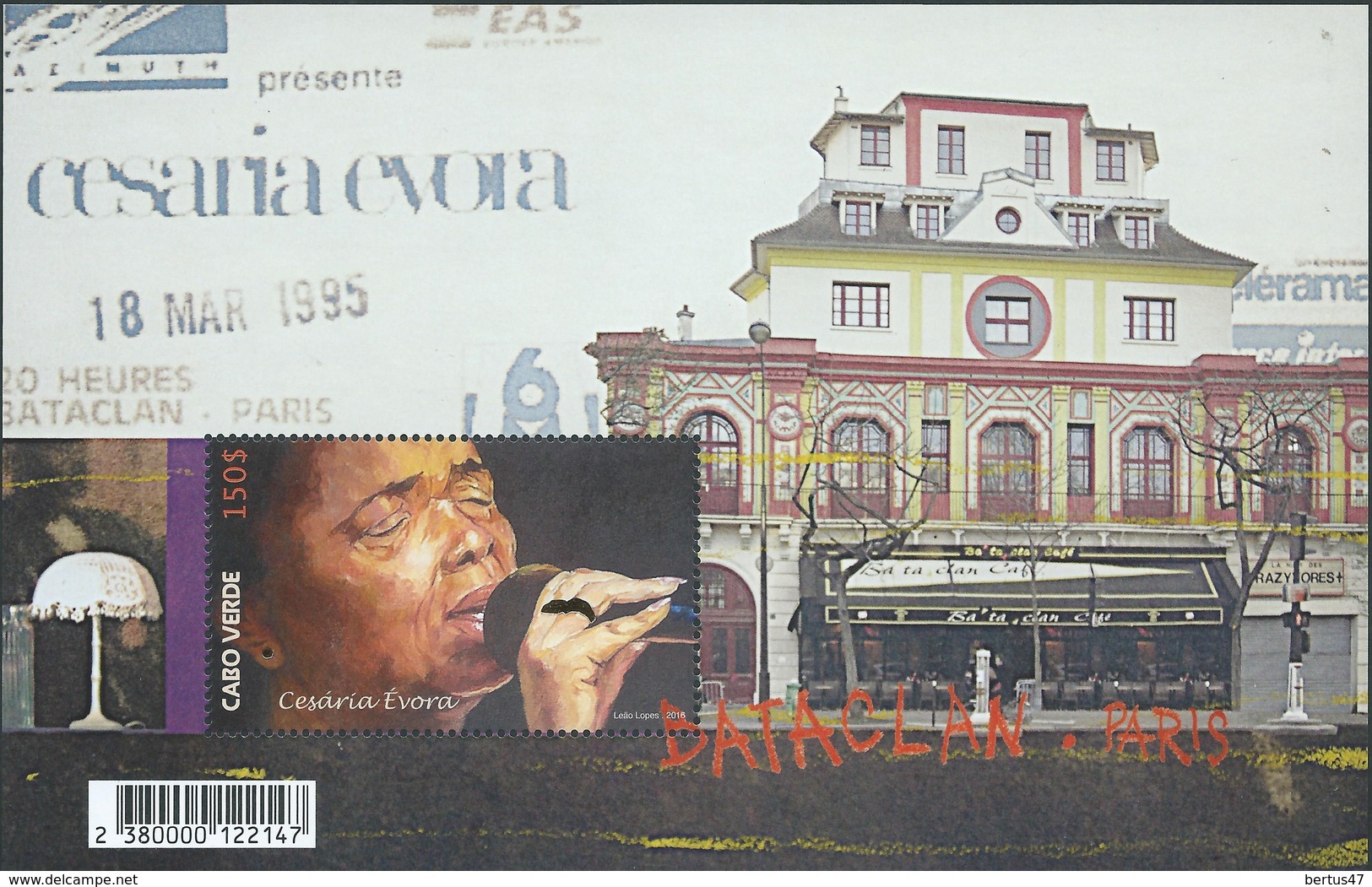 Cabo Verde 2016 Blok Cesaria Evora MNH - Cap Vert