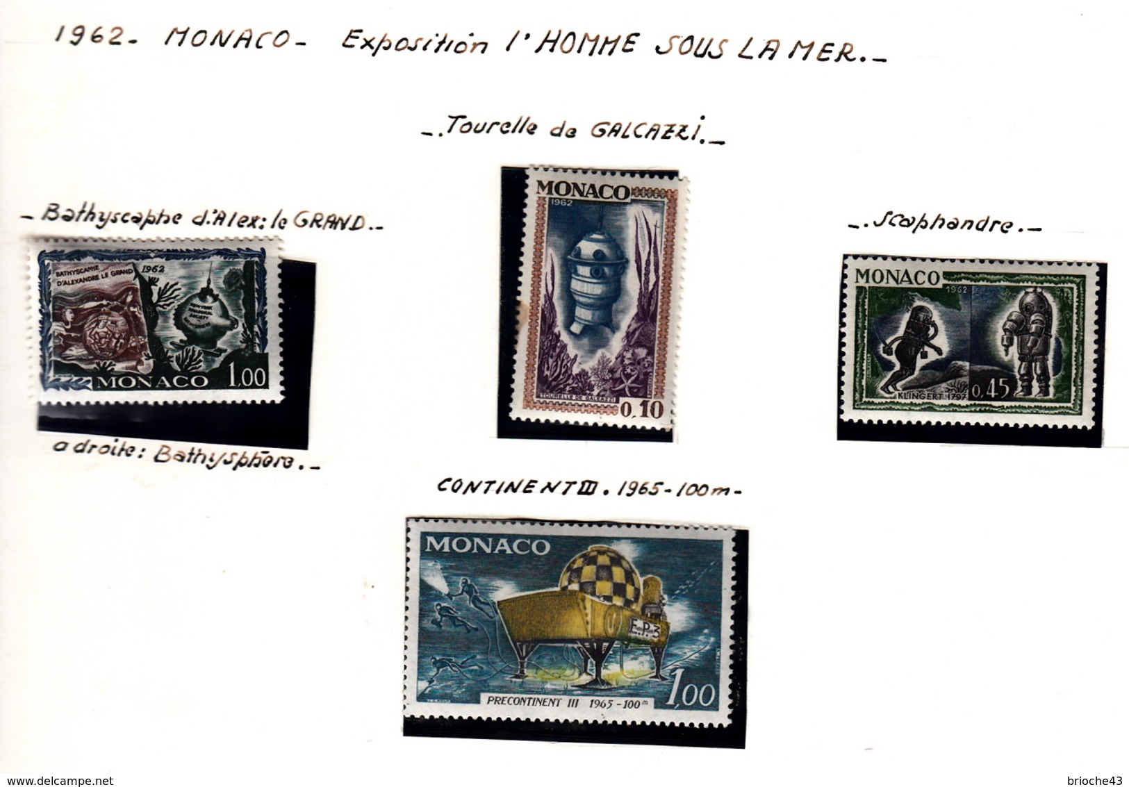 4 TIMBRES MONACO MNH**   / R239 - Collections, Lots & Séries