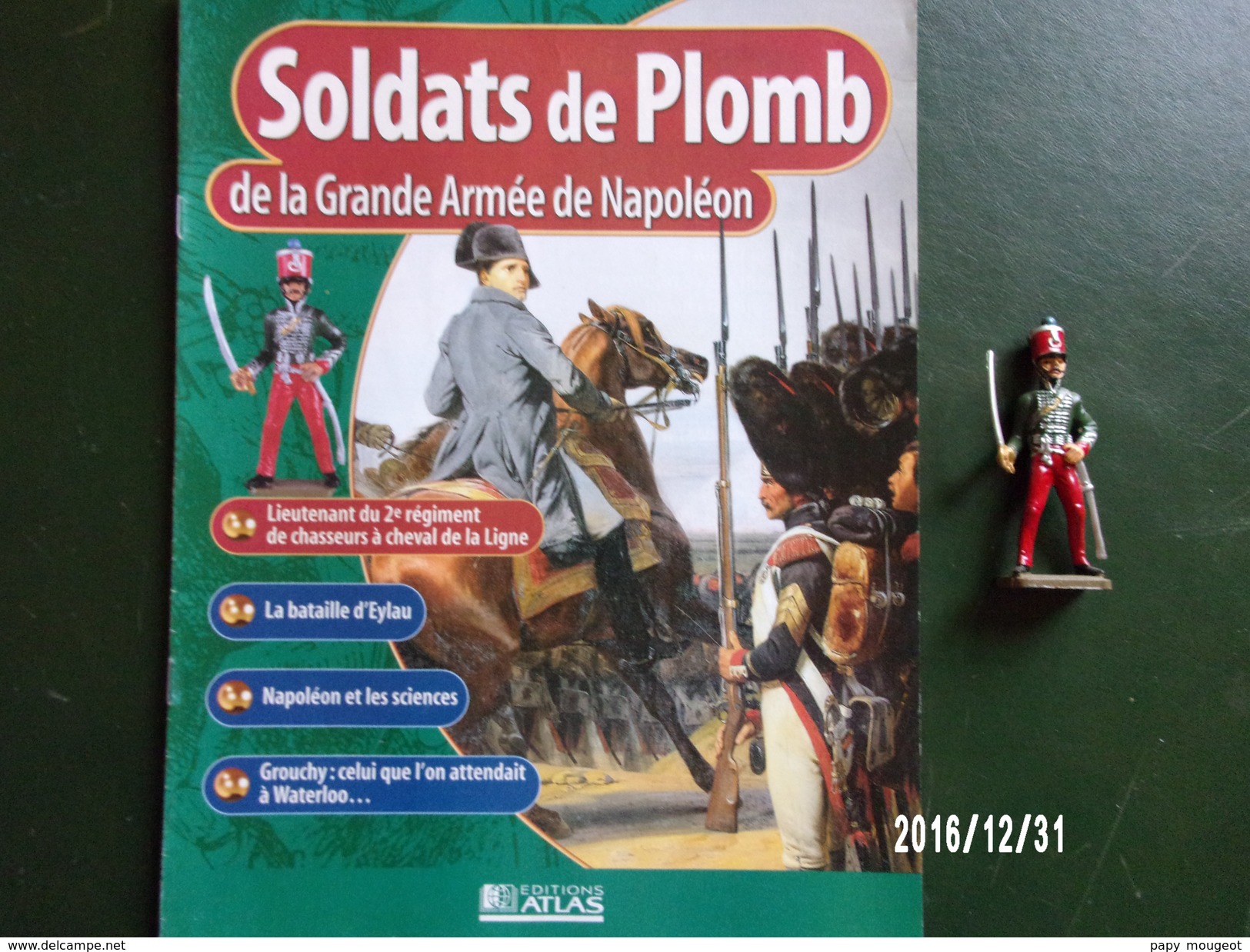 Lieutenant De Chasseurs - Soldats De Plomb De La Grande Armée De Napoléon - Soldats De Plomb