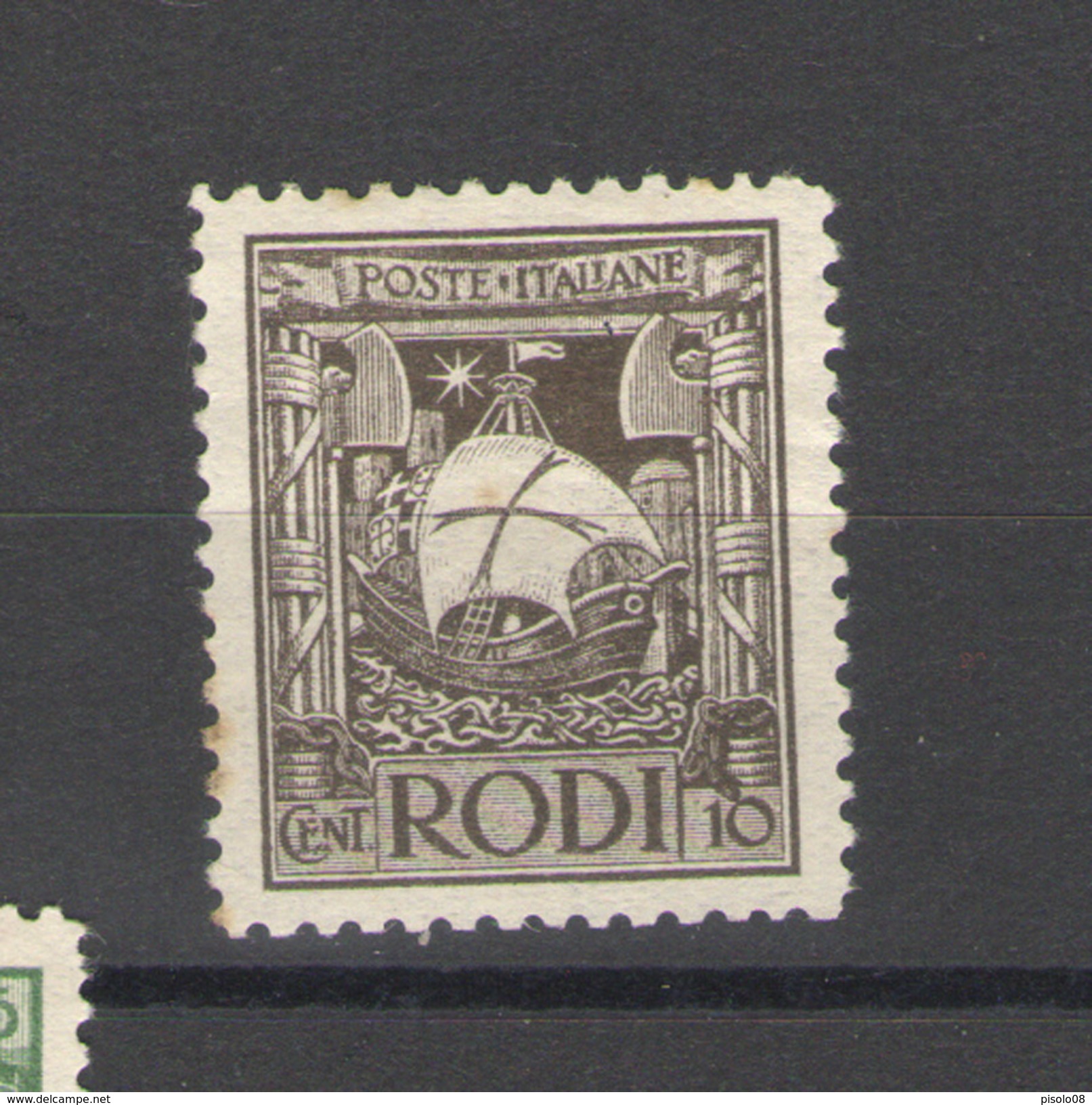 EGEO 1929 PITTORICA DENT. 11 10 C. * GOMMA ORIGINALE - Egeo (Amministrazione Autonoma)