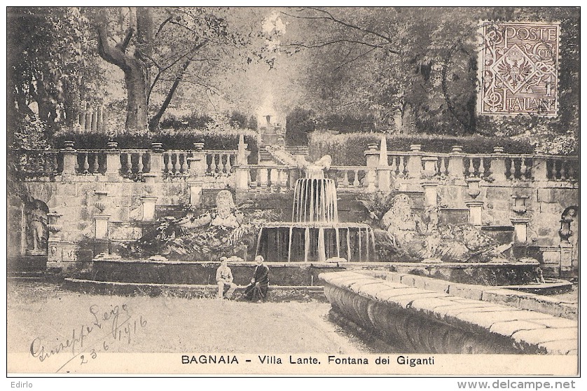 BAGNAIA  Villa Lante  Fontana Del Giganti - TTBE - Viterbo