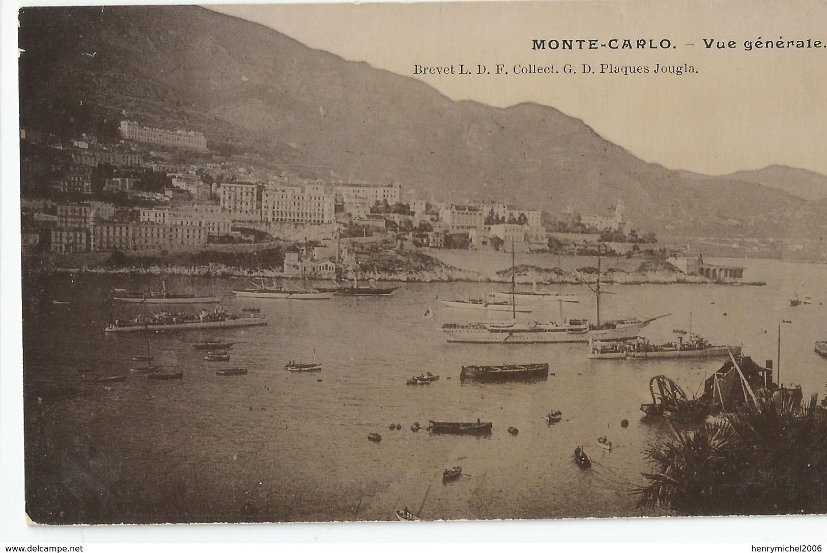 Monaco - Monte Carlo Vue Générale D'après  Plaques Jougla - Monte-Carlo