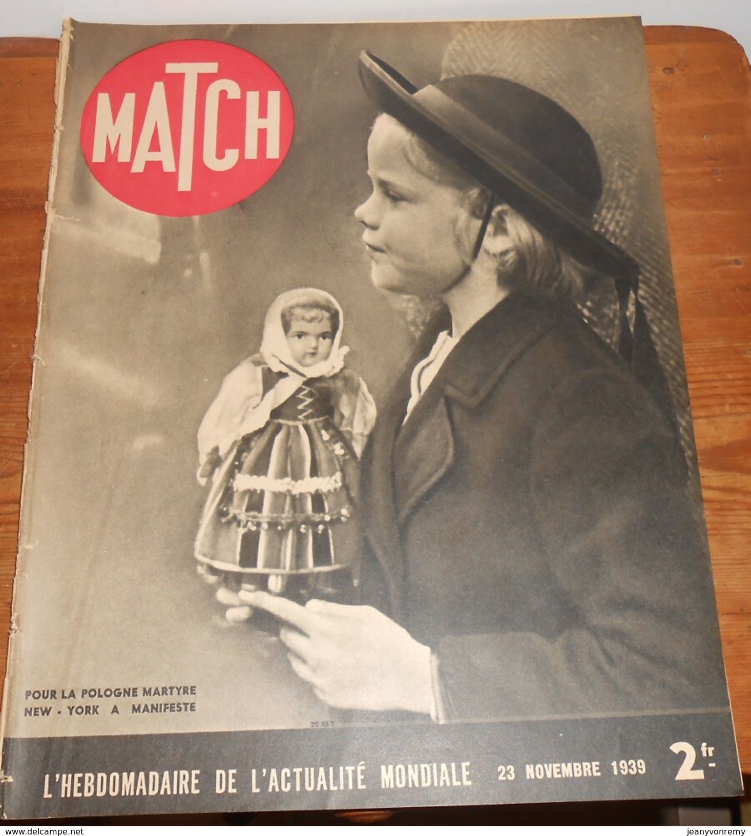 Match. 23 Novembre 1939. Chevalier Chante Au Front. Gort, Dit Le Tigre. - 1900 - 1949