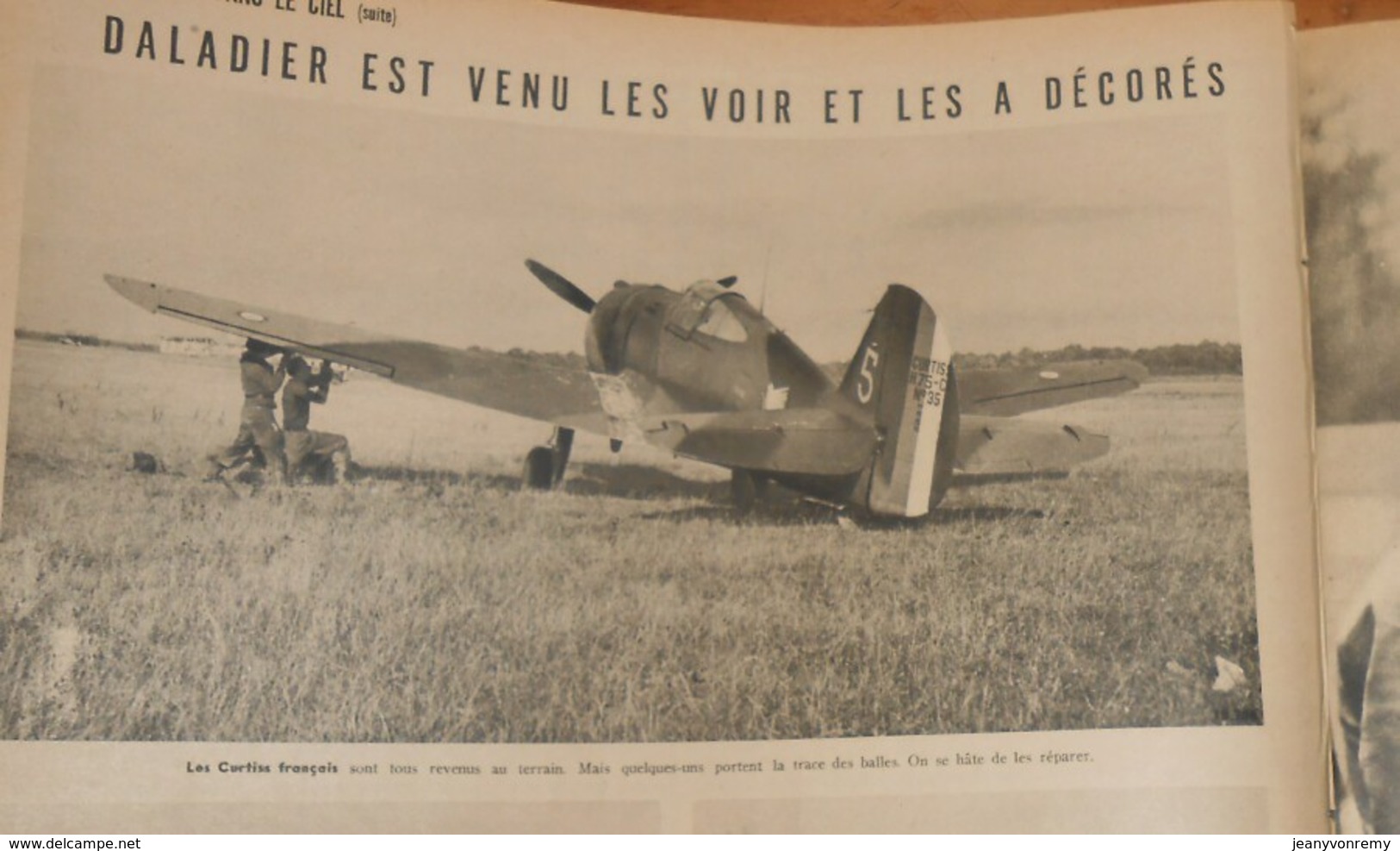 Match. 23 Novembre 1939. Chevalier chante au Front. Gort, dit le Tigre.