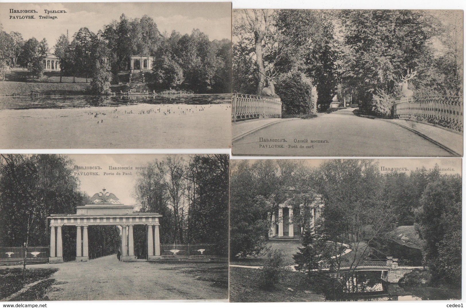 RUSSIE  PAVLOVSK  LOT DE 13 CARTES - Russia