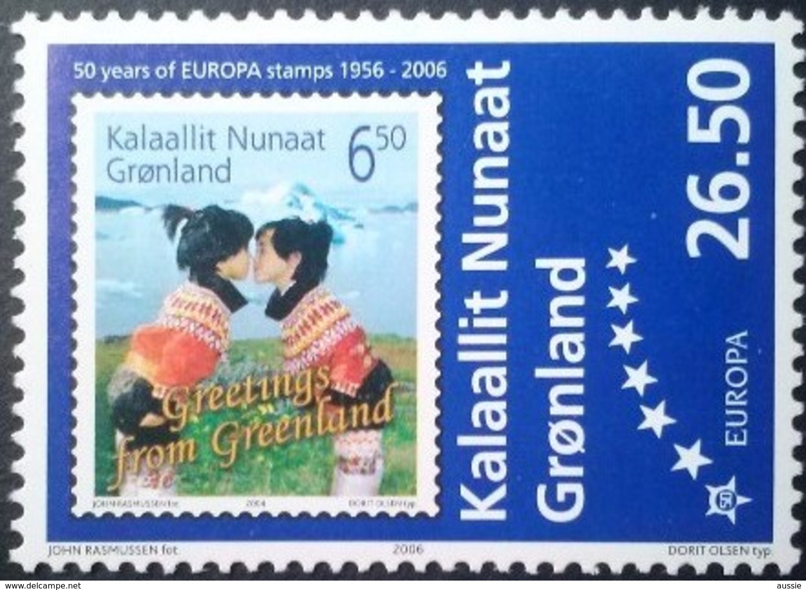 Groenland 2006 Yvertn° 437 *** MNH  Cote 10 Euro 50 Ans Europa 50 Jaar - Neufs